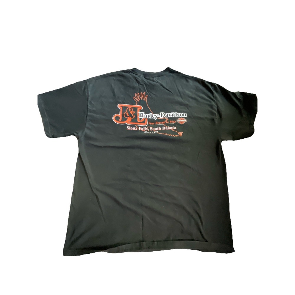 Vintage 2001 Harley Davidson "Luve To Ride" Sioux‎ Falls SD 2-sided T-Shirt XL - Picture 6 of 8